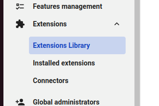 Bibliothèque d'extensions