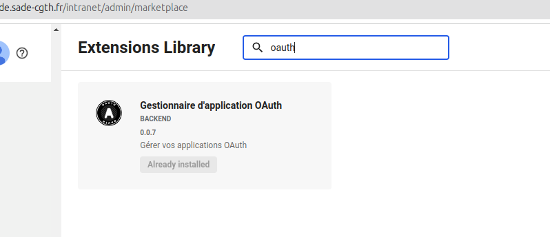 Rechercher OAuth