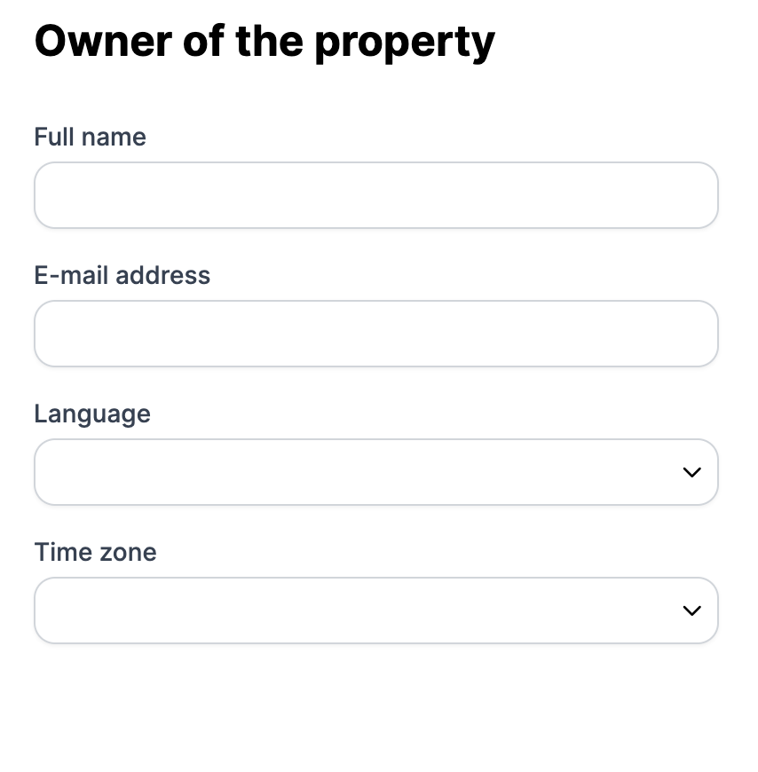 Informations du propriétaire