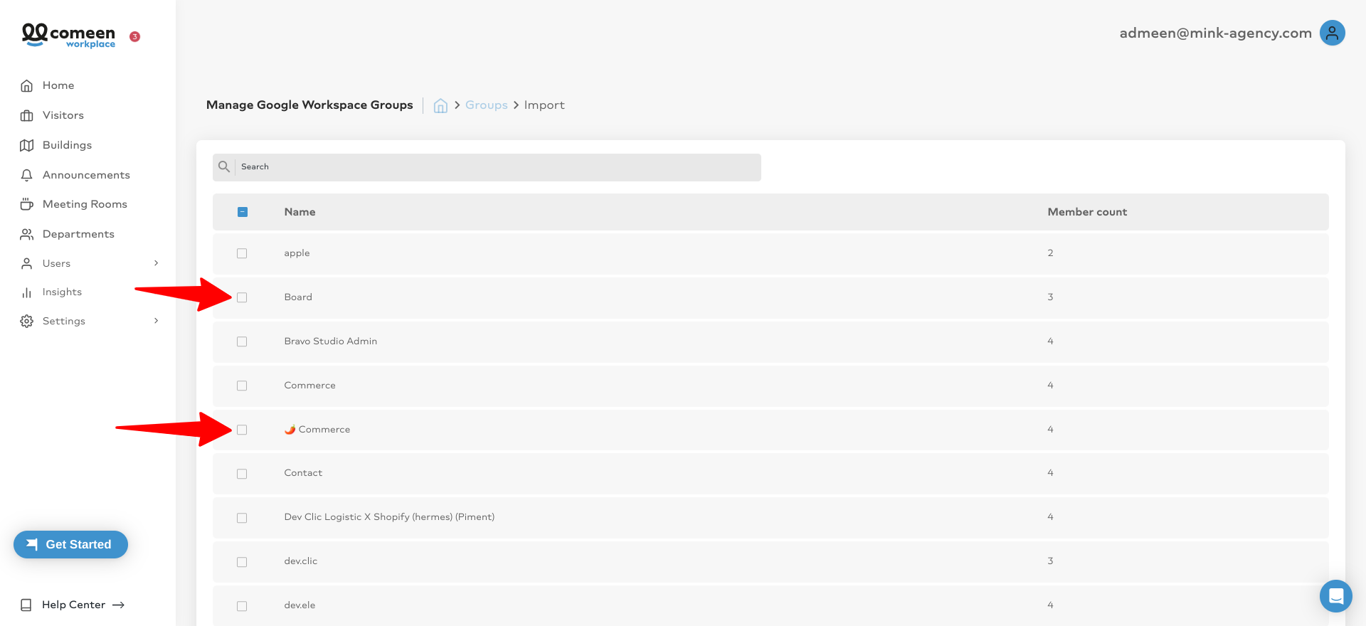 Select Groups