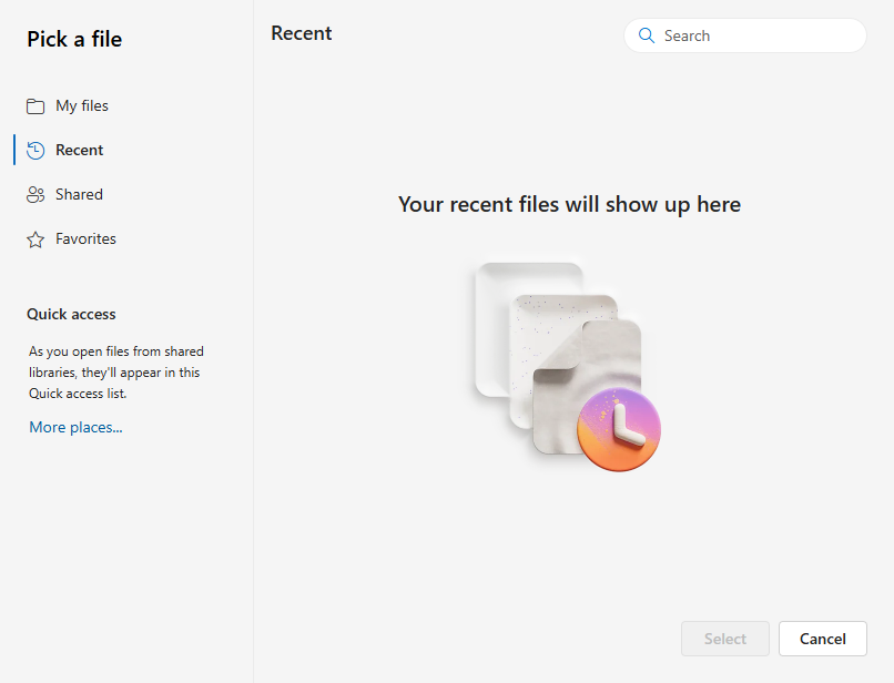 Sélectionner Vidéo OneDrive
