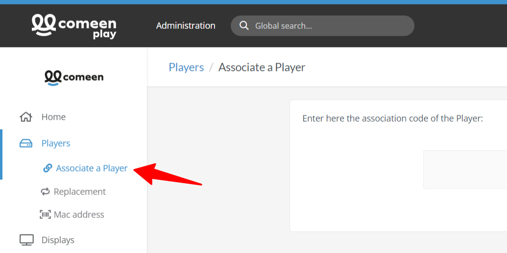 Associer Player